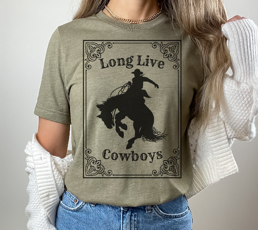 Long Live Cowboys Boyfriend T-shirt - SLATE + STONE DESIGNS