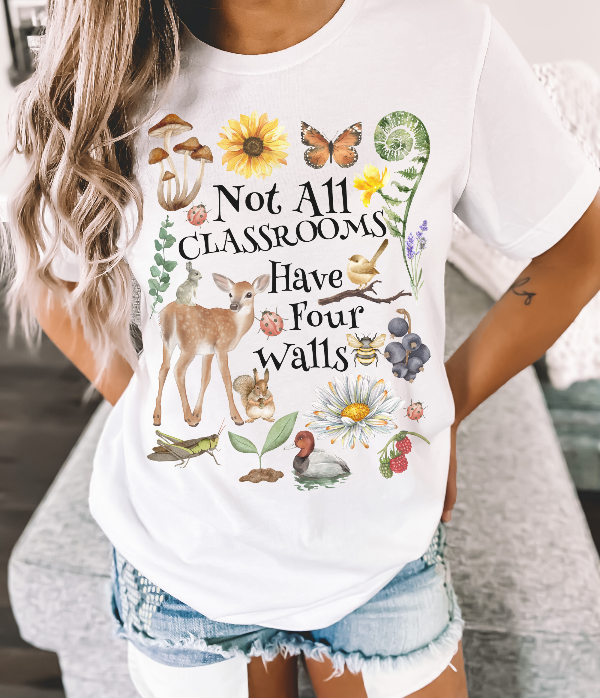 Not All Classrooms Have Four Walls T-shirt - SLATE + STONE DESIGNS