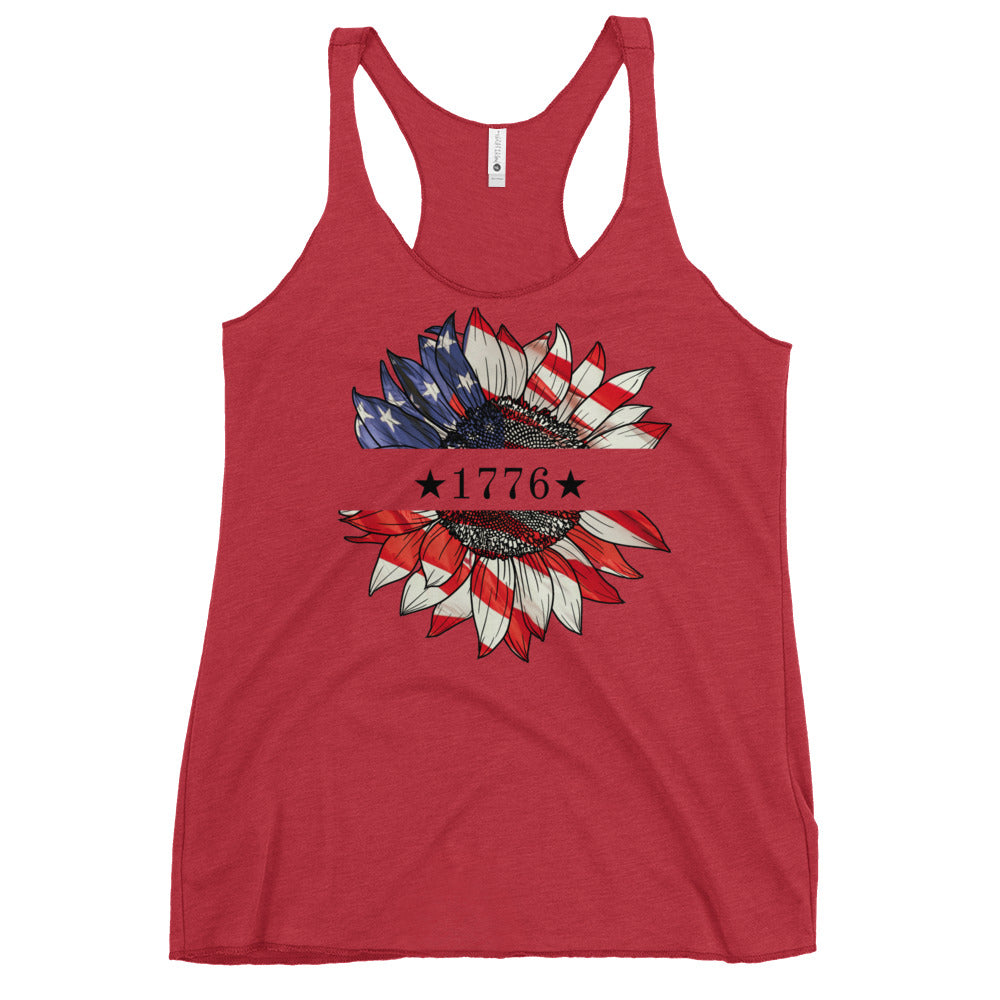 1776 Sunflower Women's Racerback Tank - SLATE + STONE DESIGNS