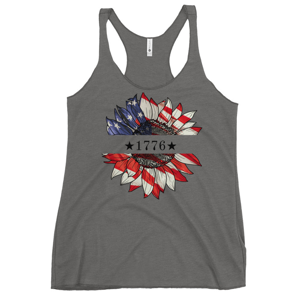 1776 Sunflower Women's Racerback Tank - SLATE + STONE DESIGNS