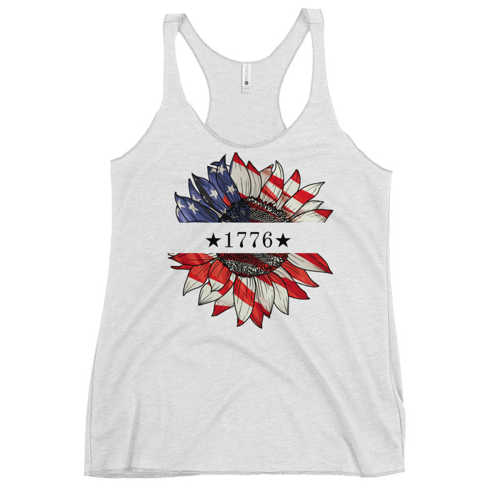 1776 Sunflower Women's Racerback Tank - SLATE + STONE DESIGNS