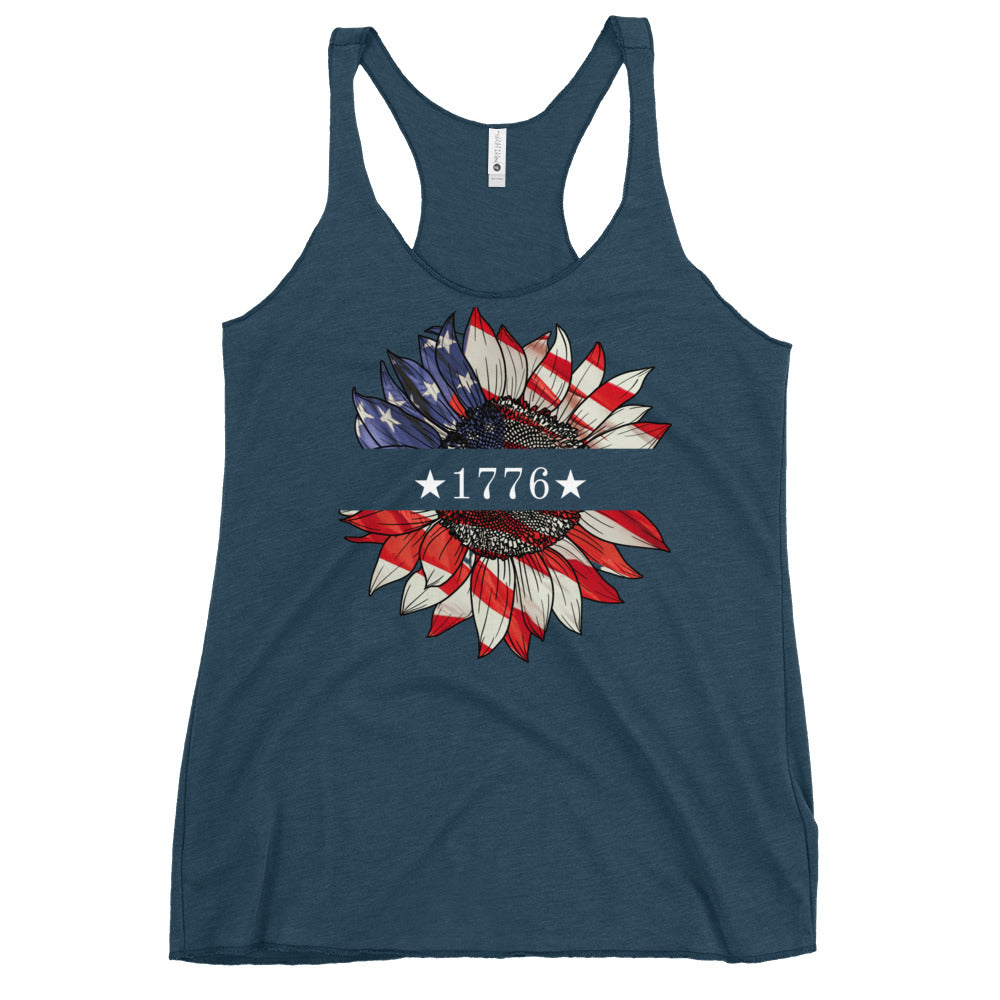1776 Sunflower Women's Racerback Tank - SLATE + STONE DESIGNS