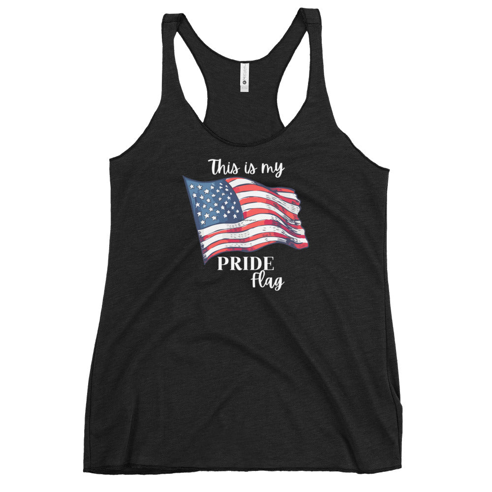 My Pride Flag Women's Racerback Tank - SLATE + STONE DESIGNS