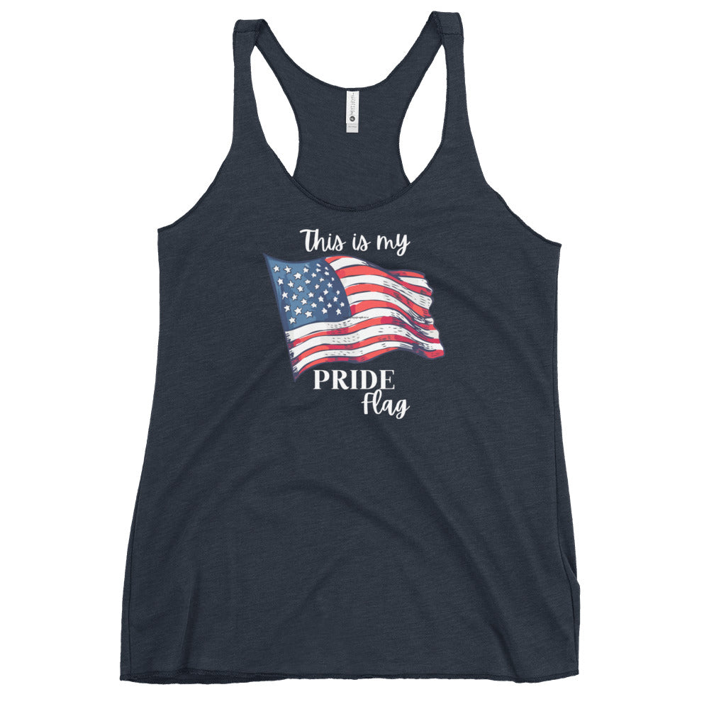 My Pride Flag Women's Racerback Tank - SLATE + STONE DESIGNS