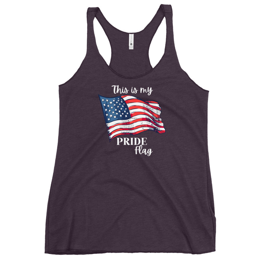 My Pride Flag Women's Racerback Tank - SLATE + STONE DESIGNS