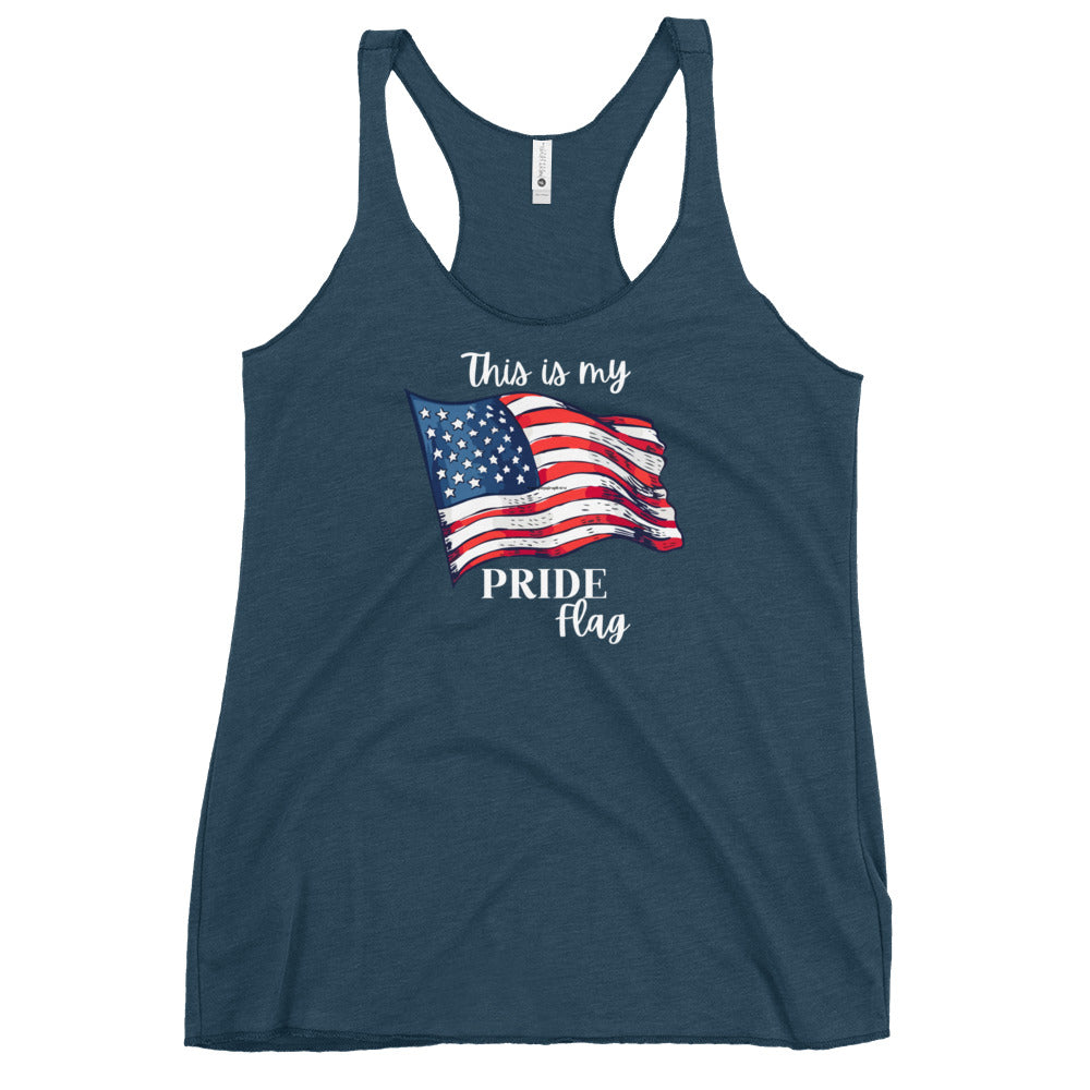 My Pride Flag Women's Racerback Tank - SLATE + STONE DESIGNS
