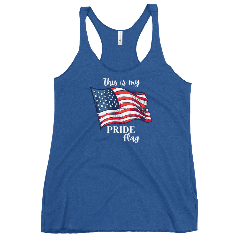 My Pride Flag Women's Racerback Tank - SLATE + STONE DESIGNS