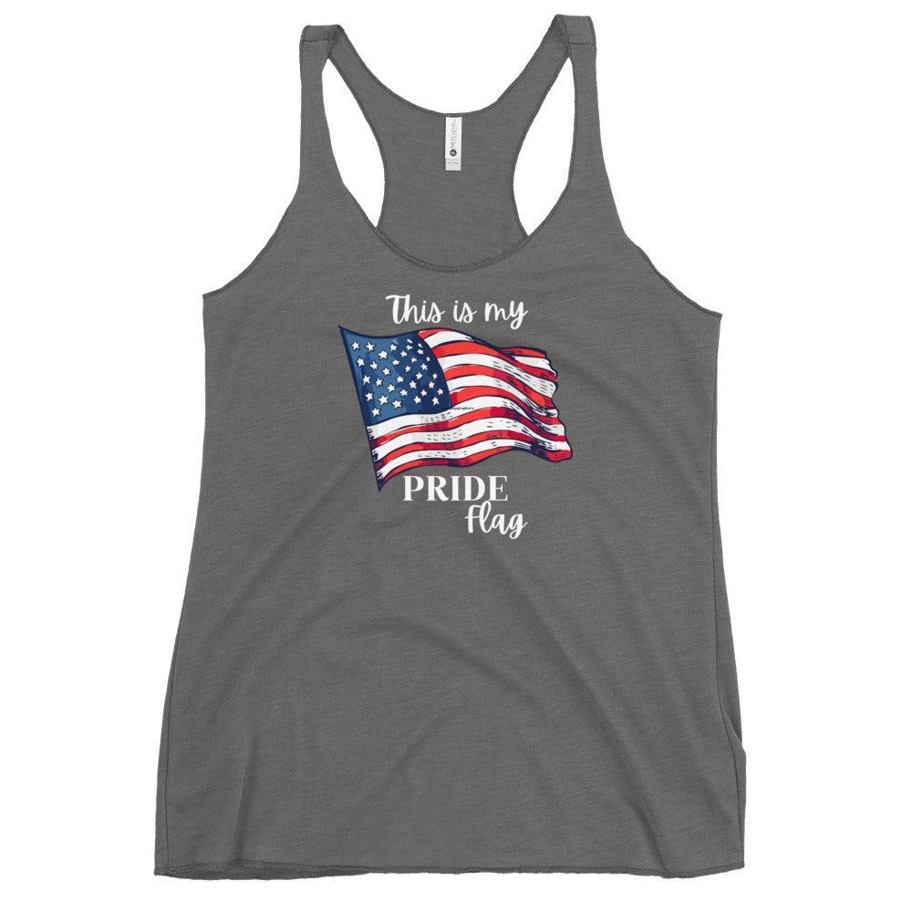 My Pride Flag Women's Racerback Tank - SLATE + STONE DESIGNS