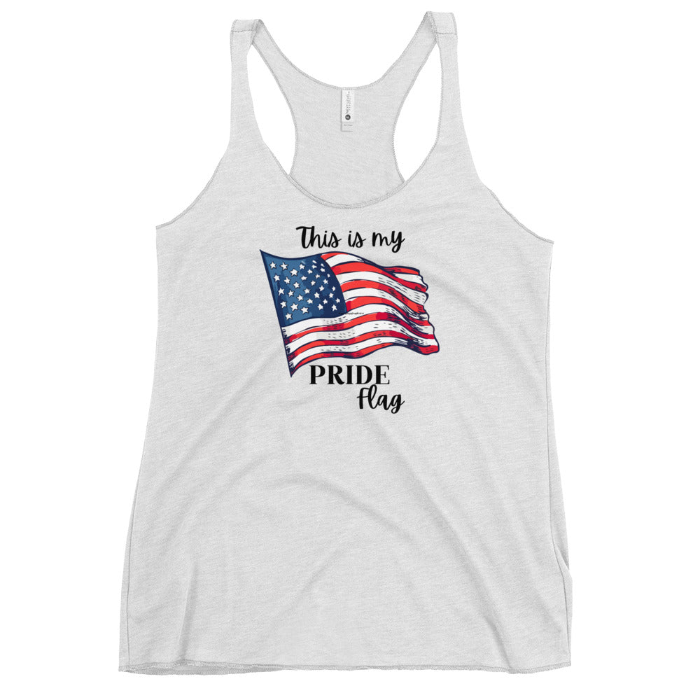 My Pride Flag Women's Racerback Tank - SLATE + STONE DESIGNS