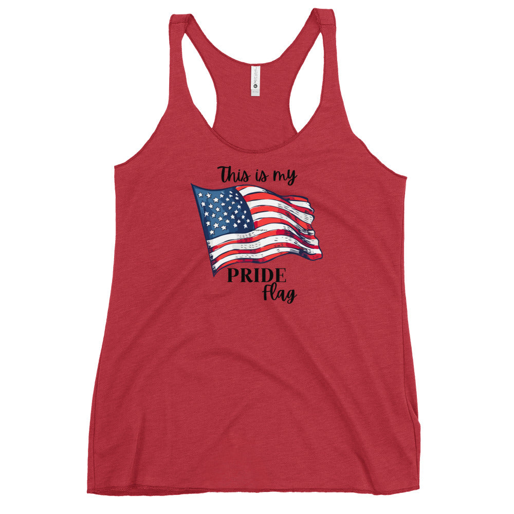 My Pride Flag Women's Racerback Tank - SLATE + STONE DESIGNS