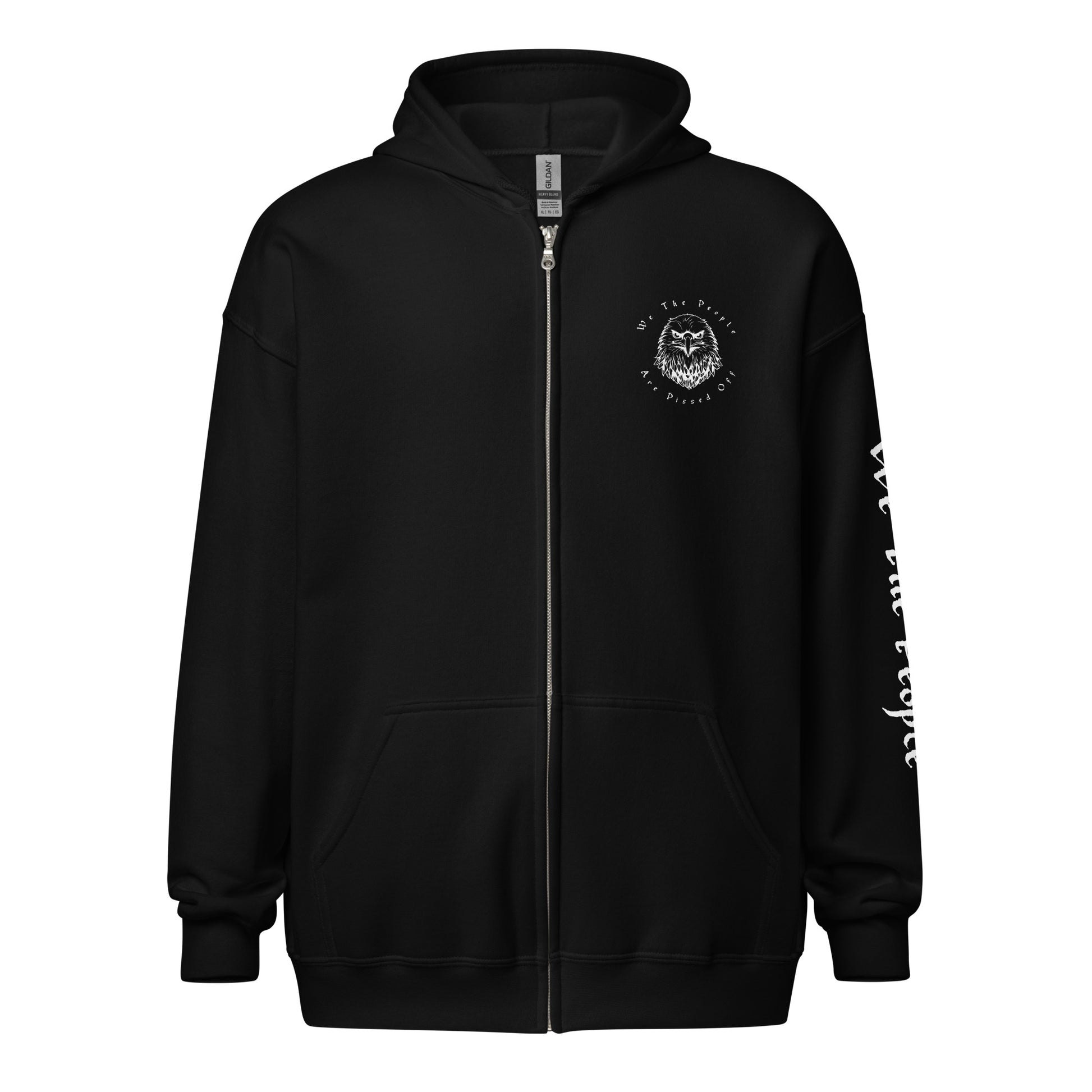 American Flag We The People Unisex heavy blend zip hoodie - SLATE + STONE DESIGNS