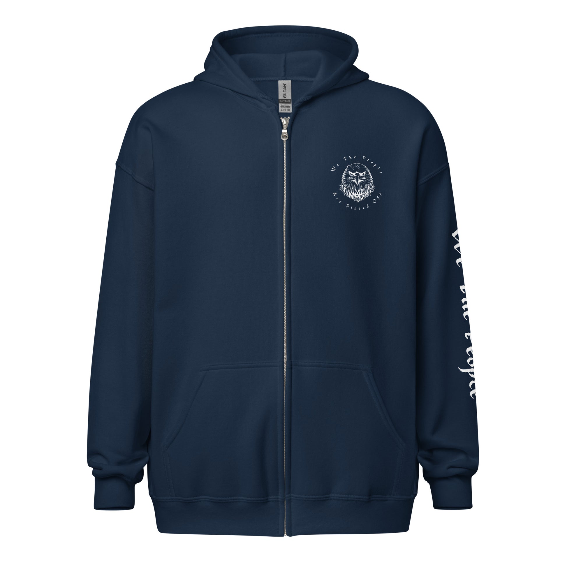 American Flag We The People Unisex heavy blend zip hoodie - SLATE + STONE DESIGNS