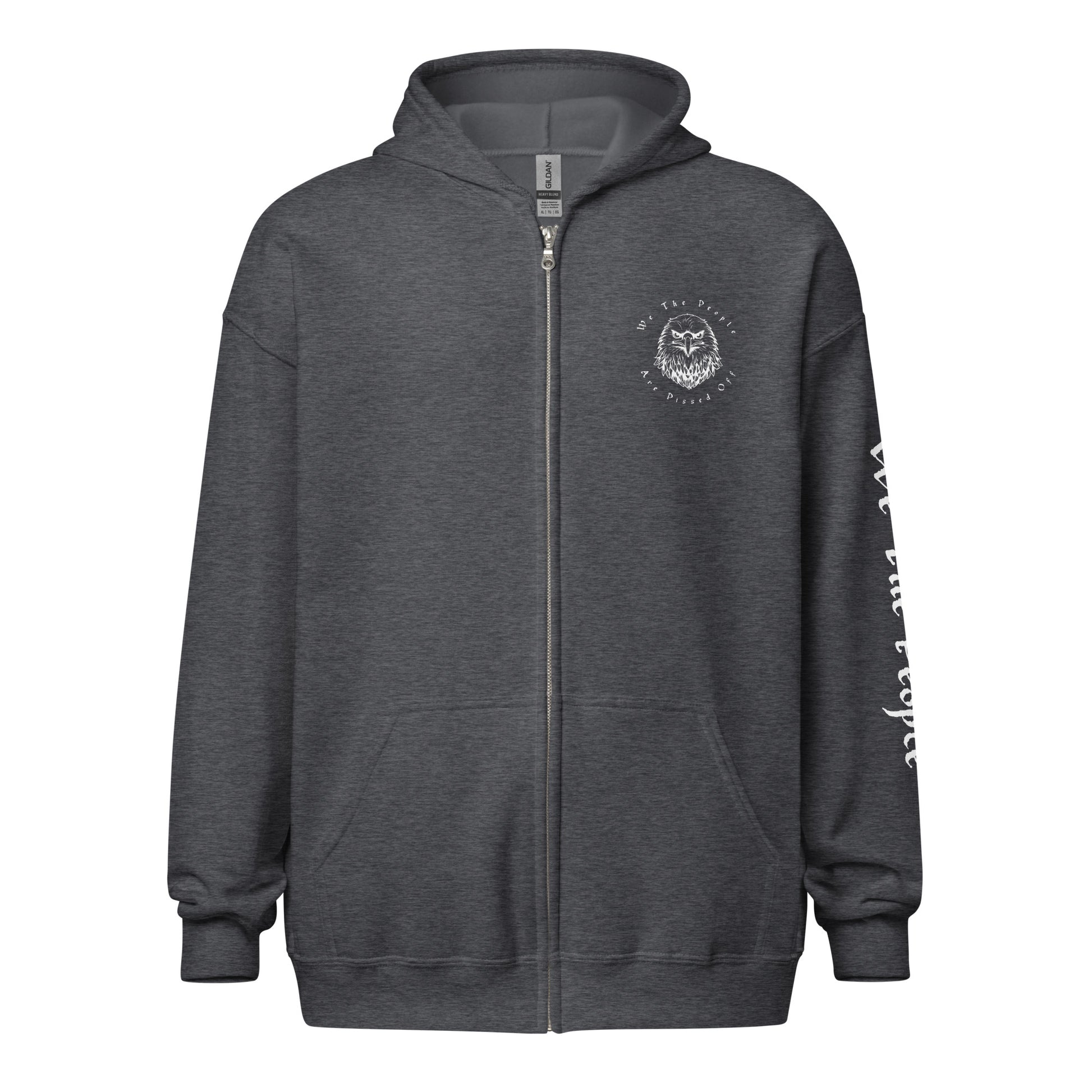 American Flag We The People Unisex heavy blend zip hoodie - SLATE + STONE DESIGNS