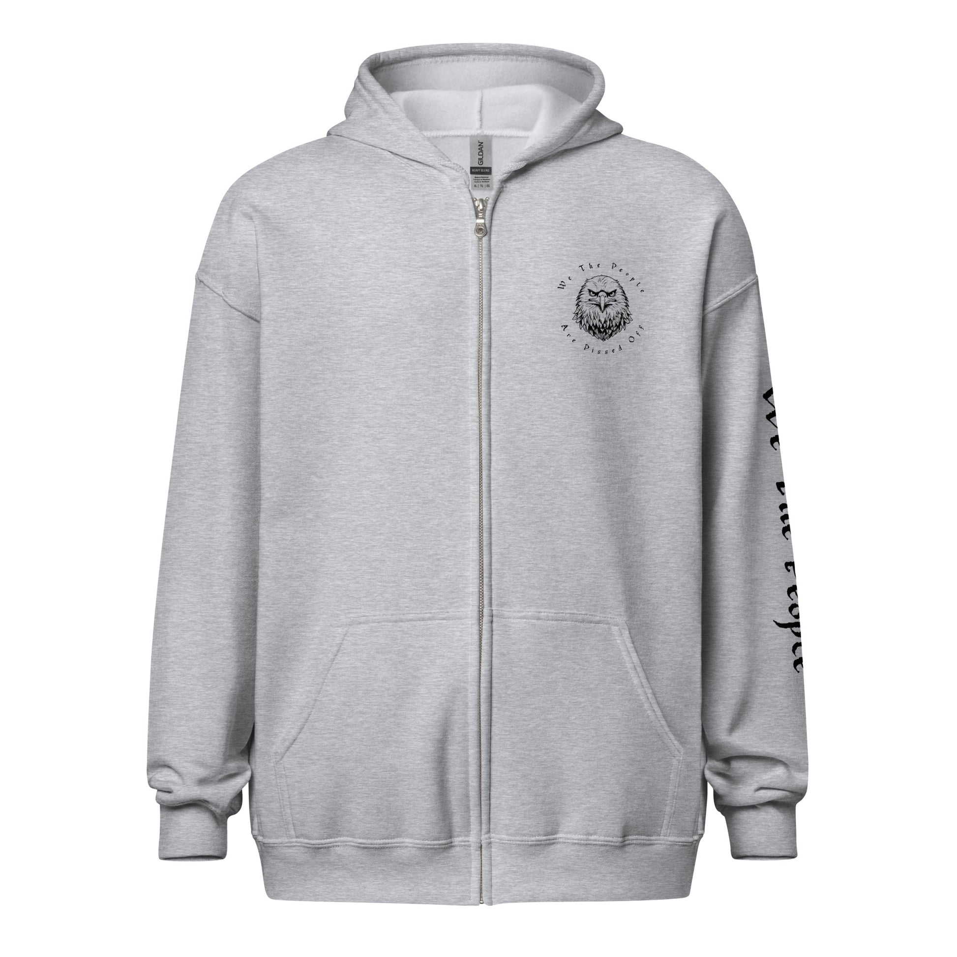 American Flag We The People Unisex heavy blend zip hoodie - SLATE + STONE DESIGNS