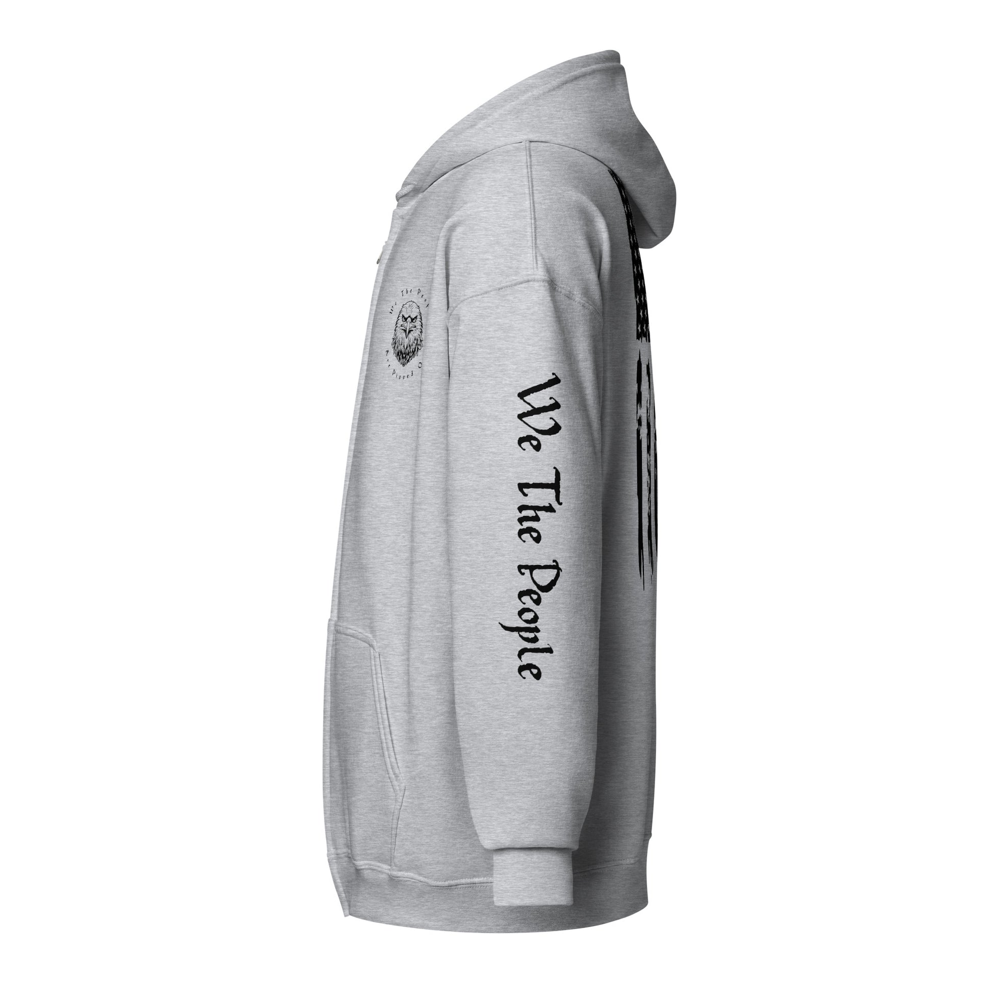 American Flag We The People Unisex heavy blend zip hoodie - SLATE + STONE DESIGNS