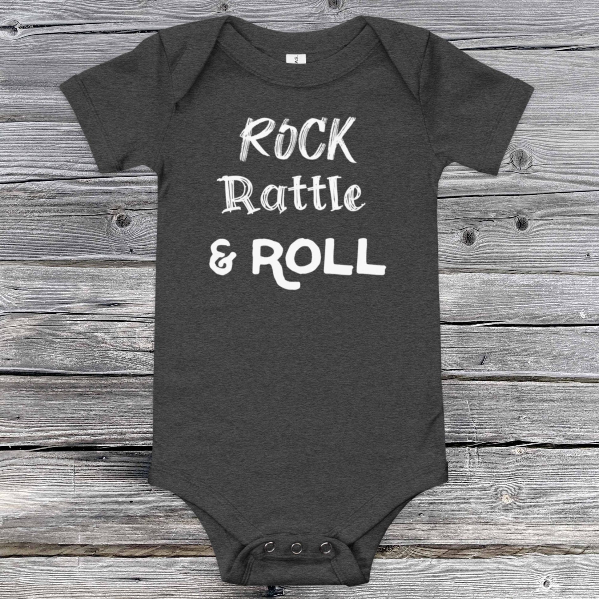 Rock Rattle & Roll Baby Onesie - SLATE + STONE DESIGNS
