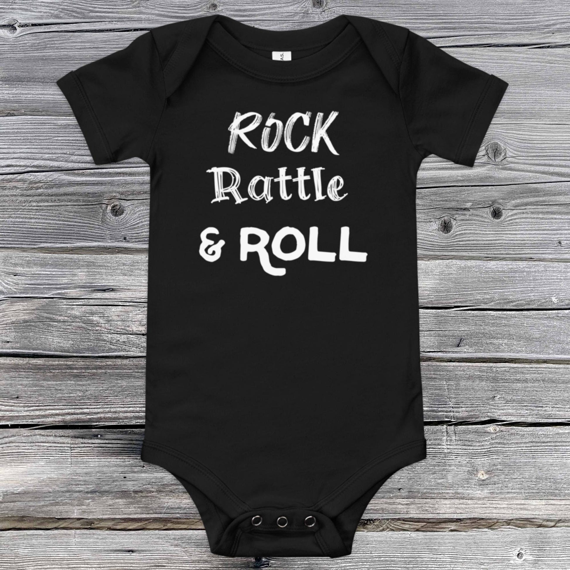 Rock Rattle & Roll Baby Onesie - SLATE + STONE DESIGNS