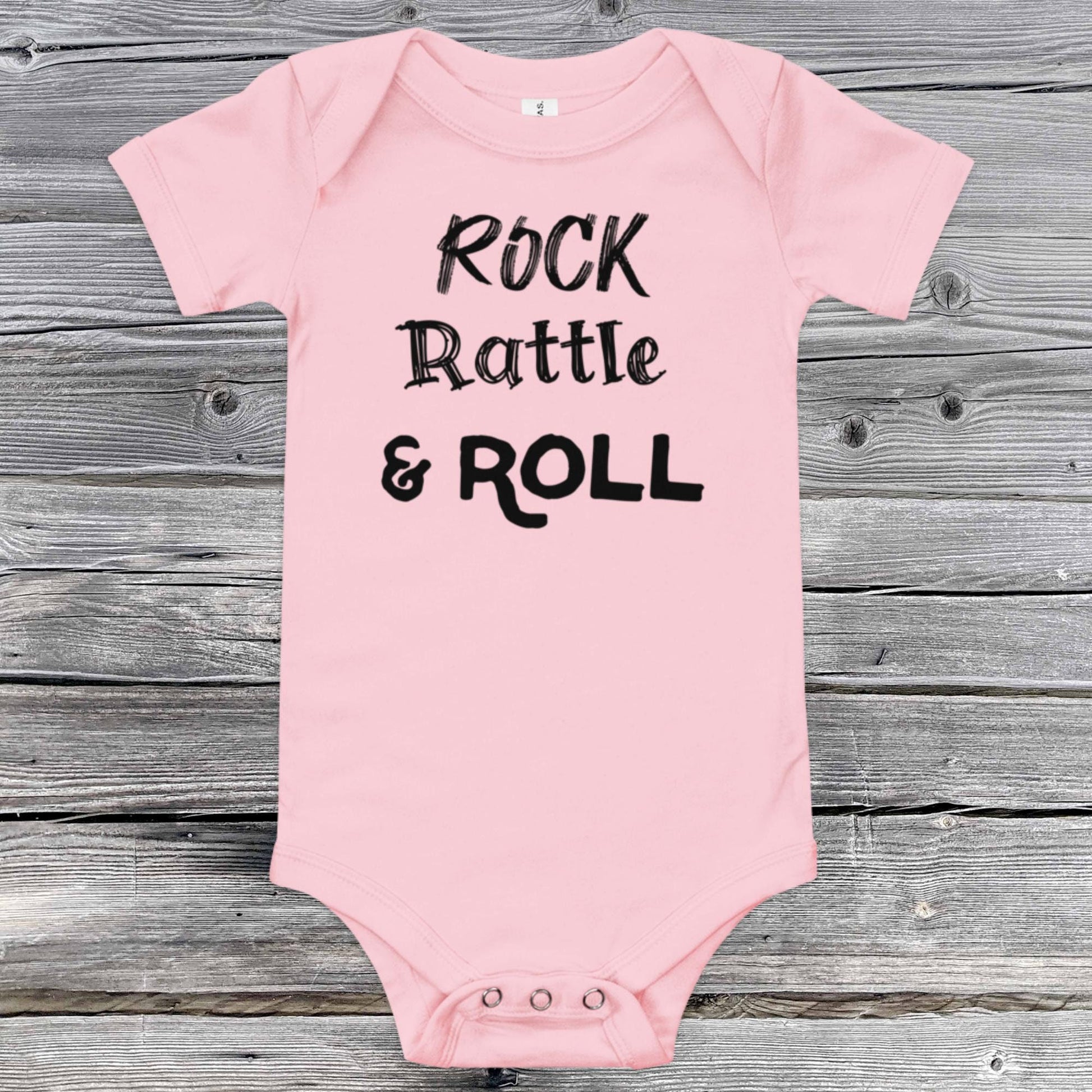Rock Rattle & Roll Baby Onesie - SLATE + STONE DESIGNS