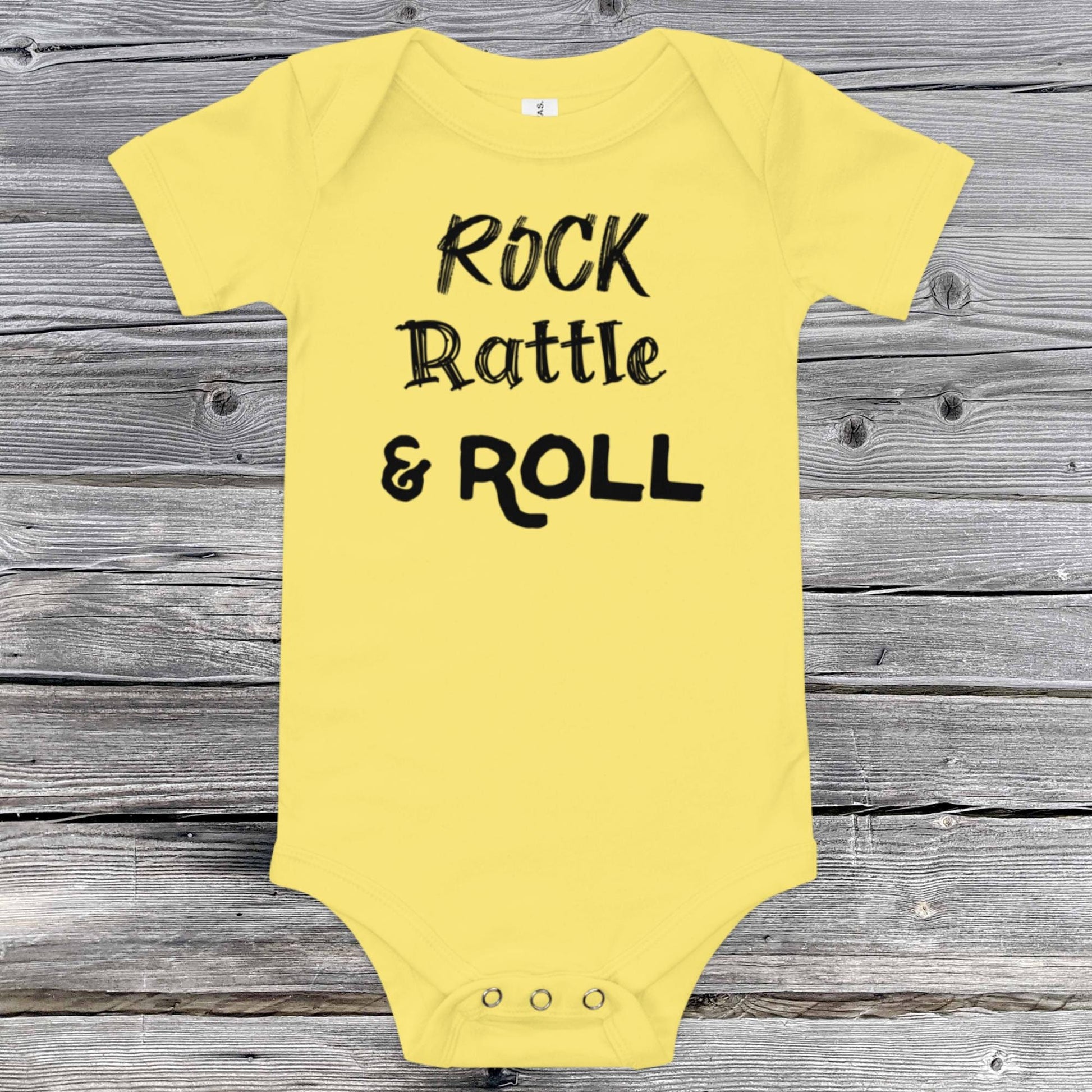 Rock Rattle & Roll Baby Onesie - SLATE + STONE DESIGNS