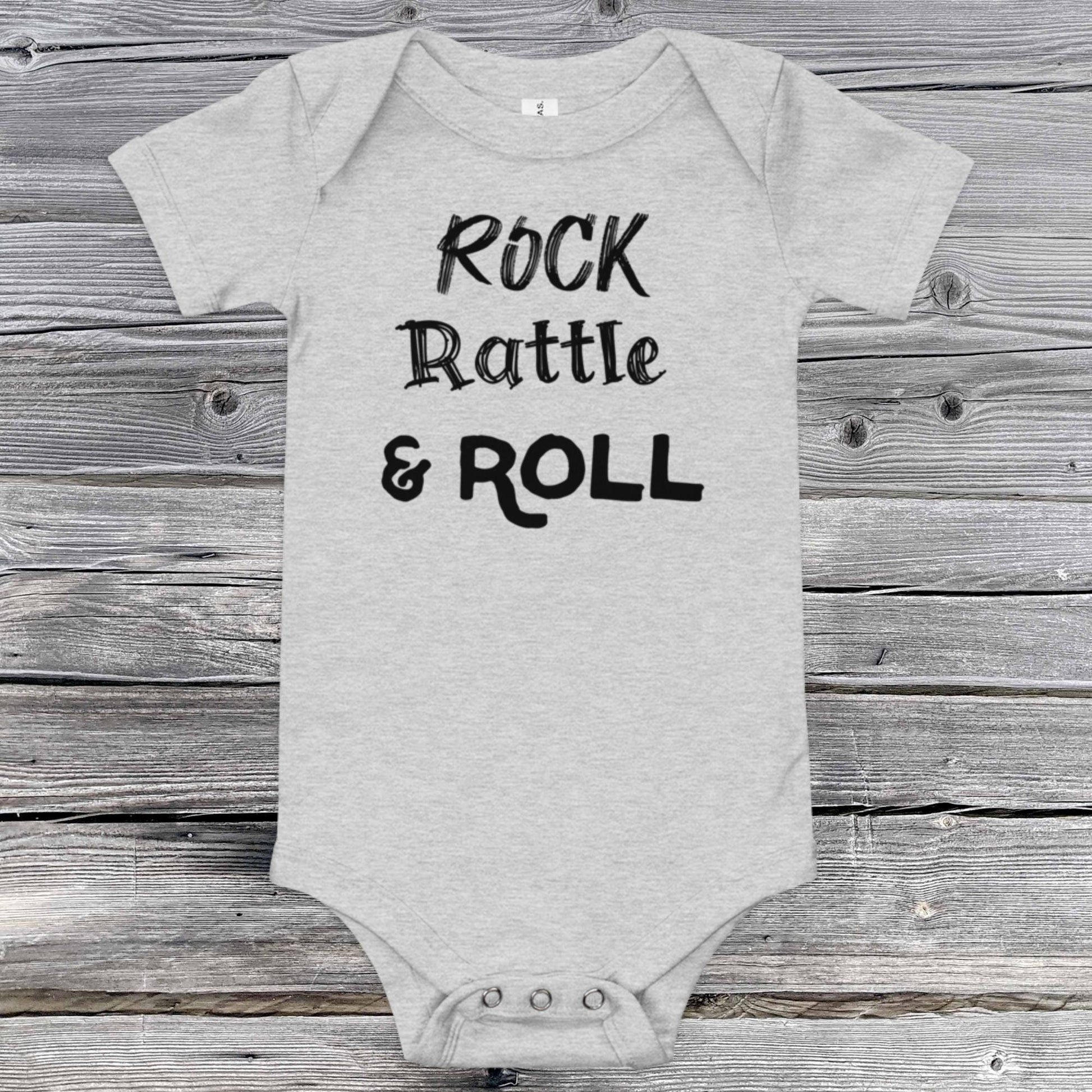Rock Rattle & Roll Baby Onesie - SLATE + STONE DESIGNS