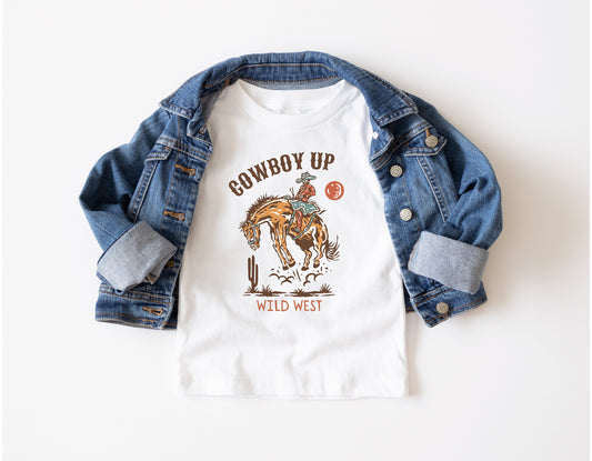 Cowboy Up Toddler T-shirt - SLATE + STONE DESIGNS