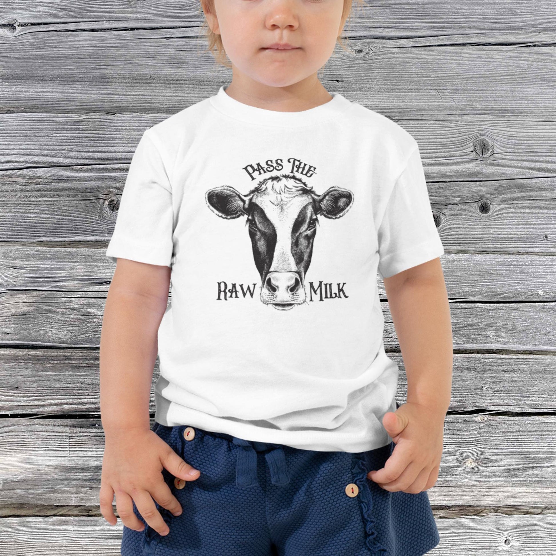 Pass The Raw Milk Toddler T-shirt - SLATE + STONE DESIGNS