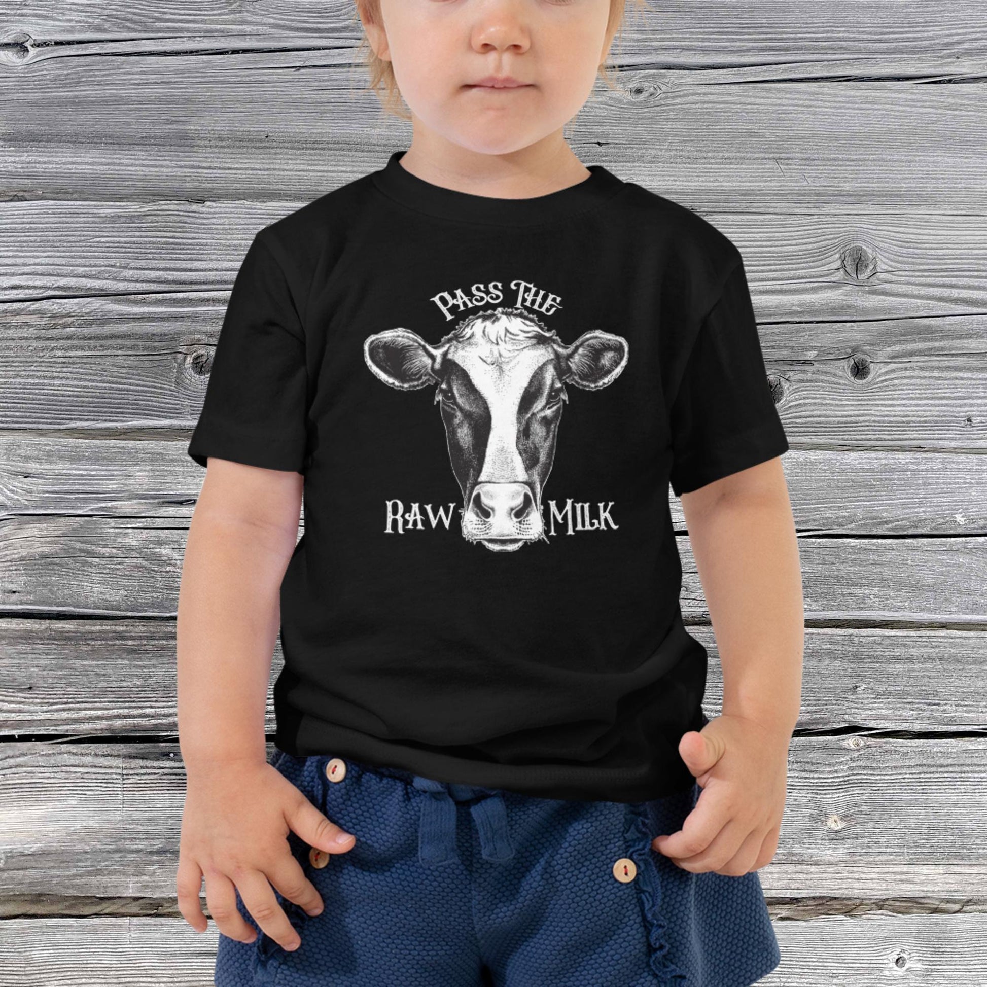Pass The Raw Milk Toddler T-shirt - SLATE + STONE DESIGNS