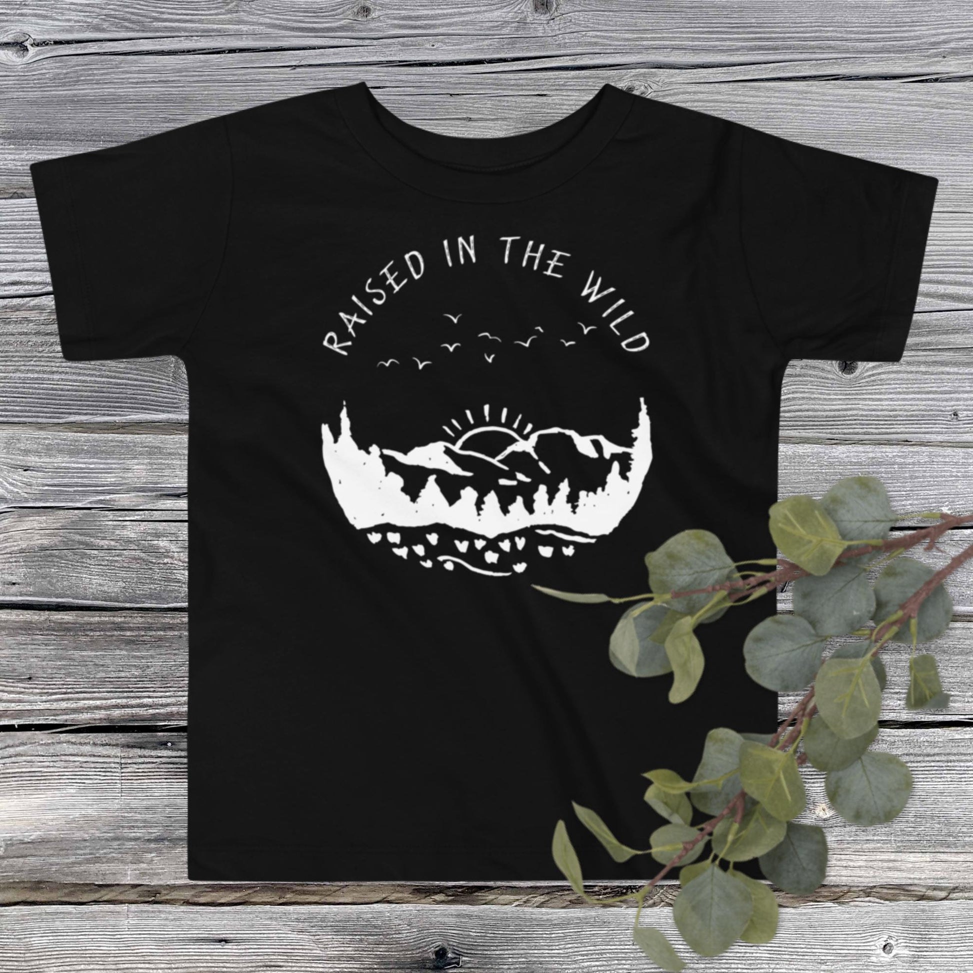 Raised In The Wild Toddler T-shirt - SLATE + STONE DESIGNS