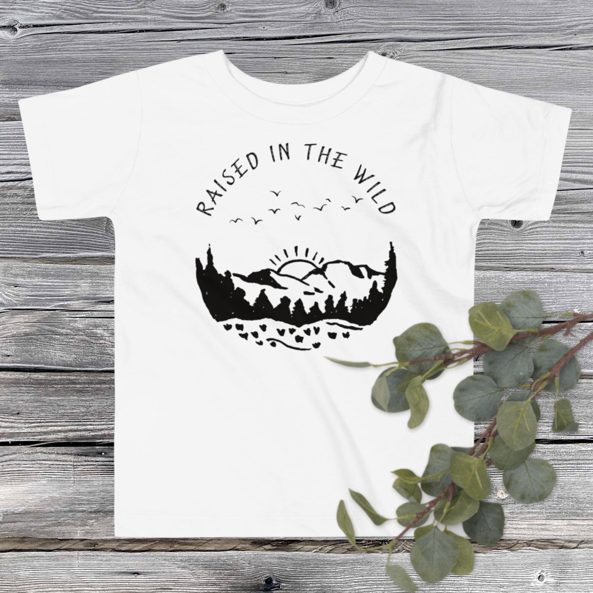 Raised In The Wild Toddler T-shirt - SLATE + STONE DESIGNS