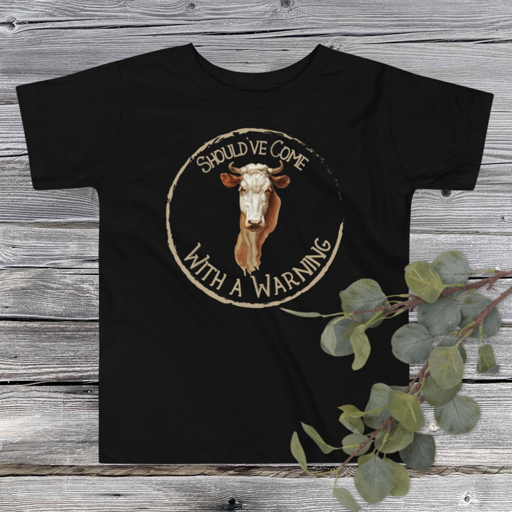 Should've Come with a Warning Toddler T-shirt - SLATE + STONE DESIGNS