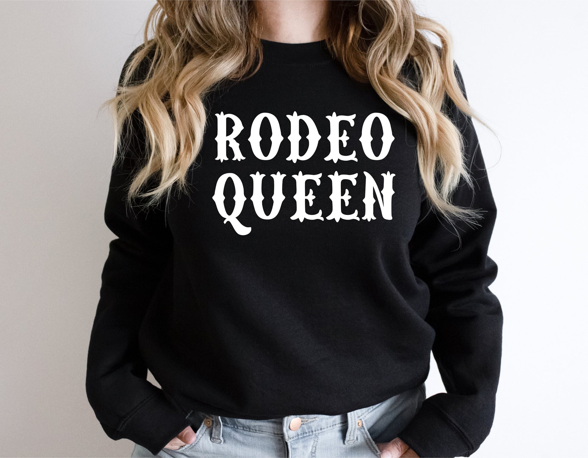 Rodeo Queen Crewneck Sweatshirt - SLATE + STONE DESIGNS