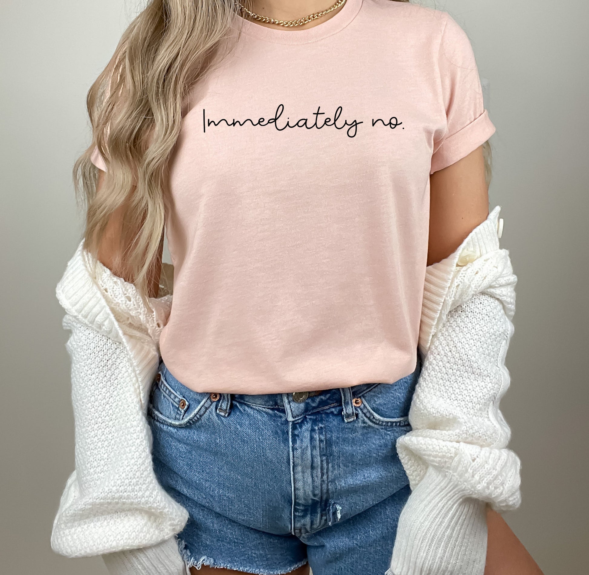 Immediately No Unisex T-shirt - SLATE + STONE DESIGNS