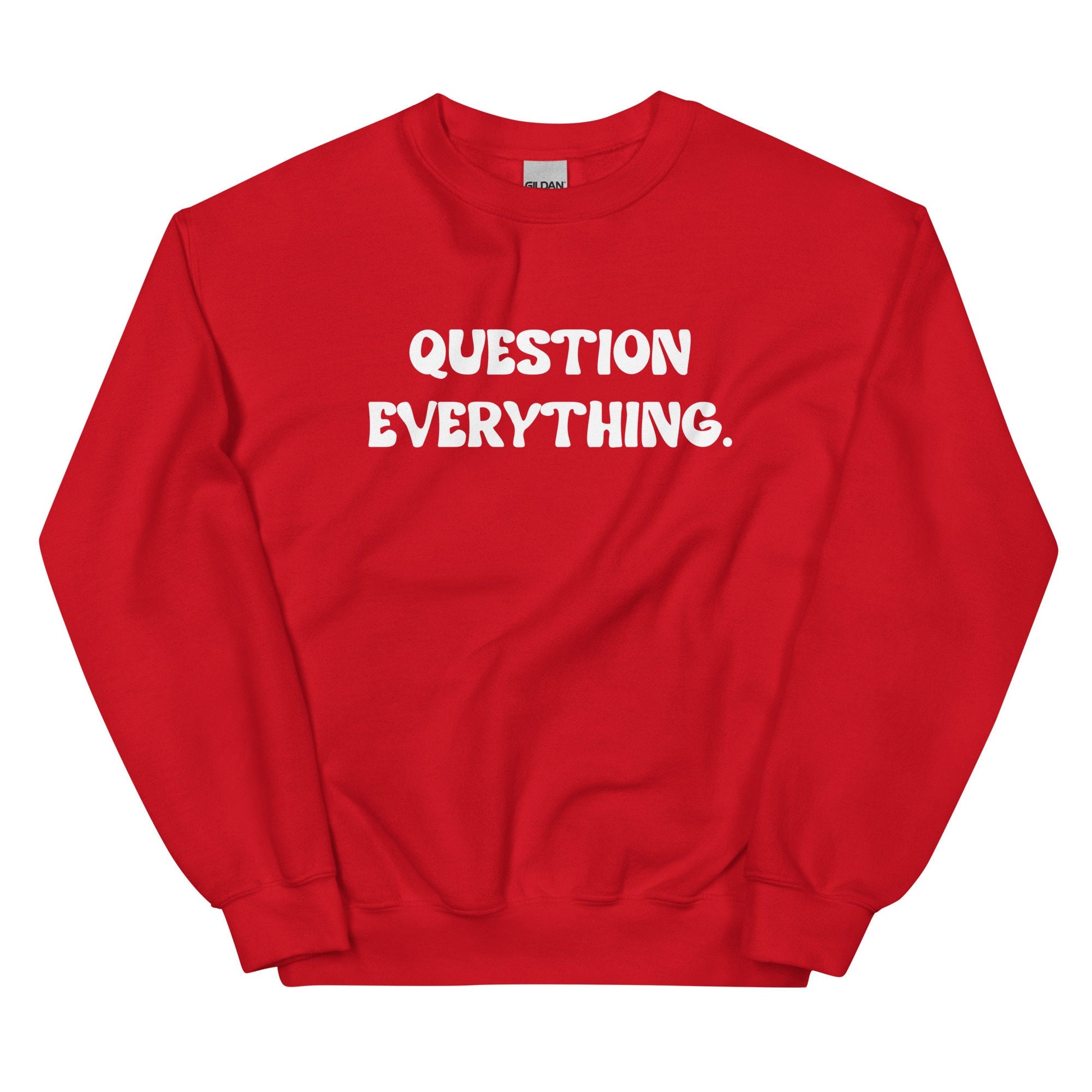 Question Everything Unisex Sweatshirt - SLATE + STONE DESIGNS
