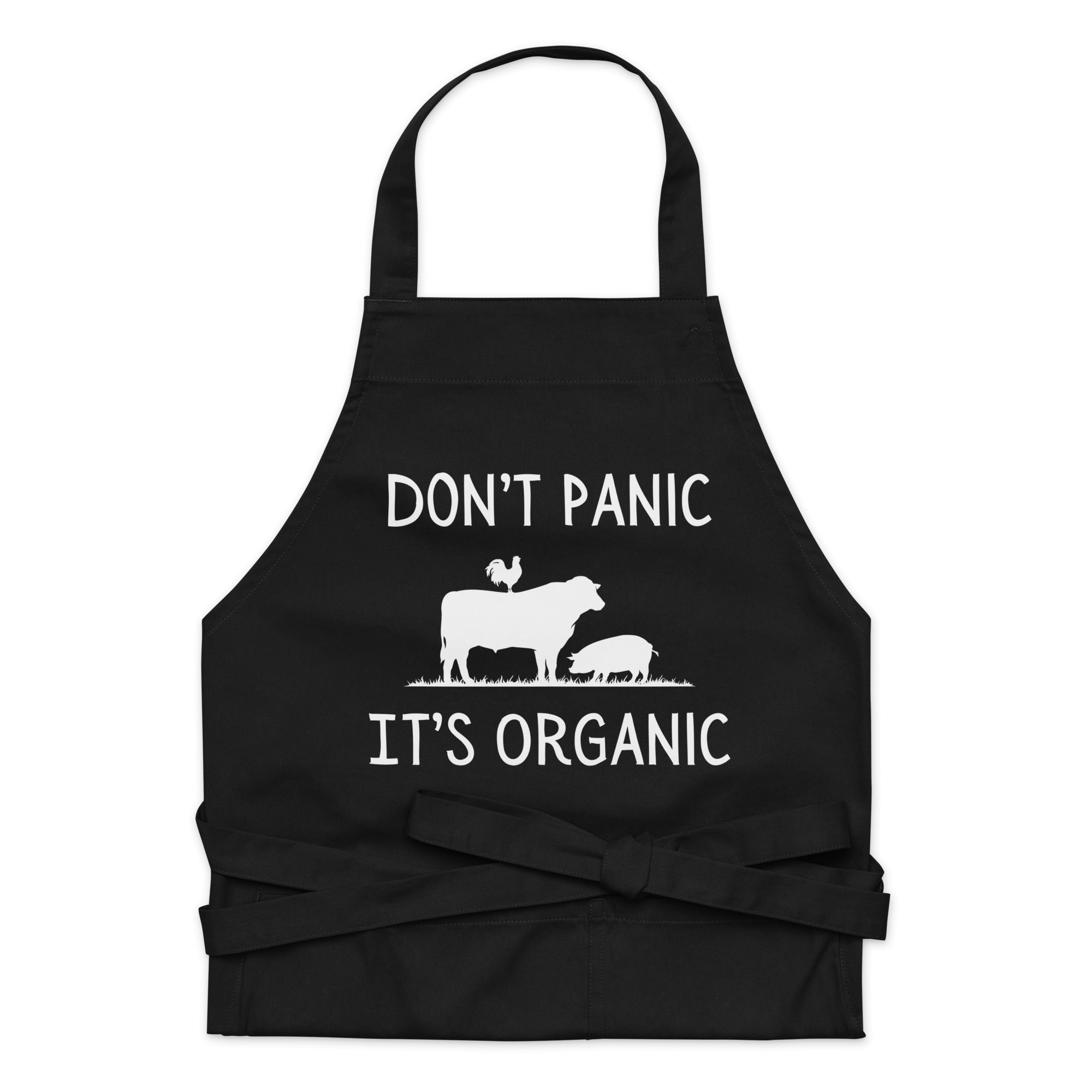 Don't Panic It's Organic - Organic cotton apron