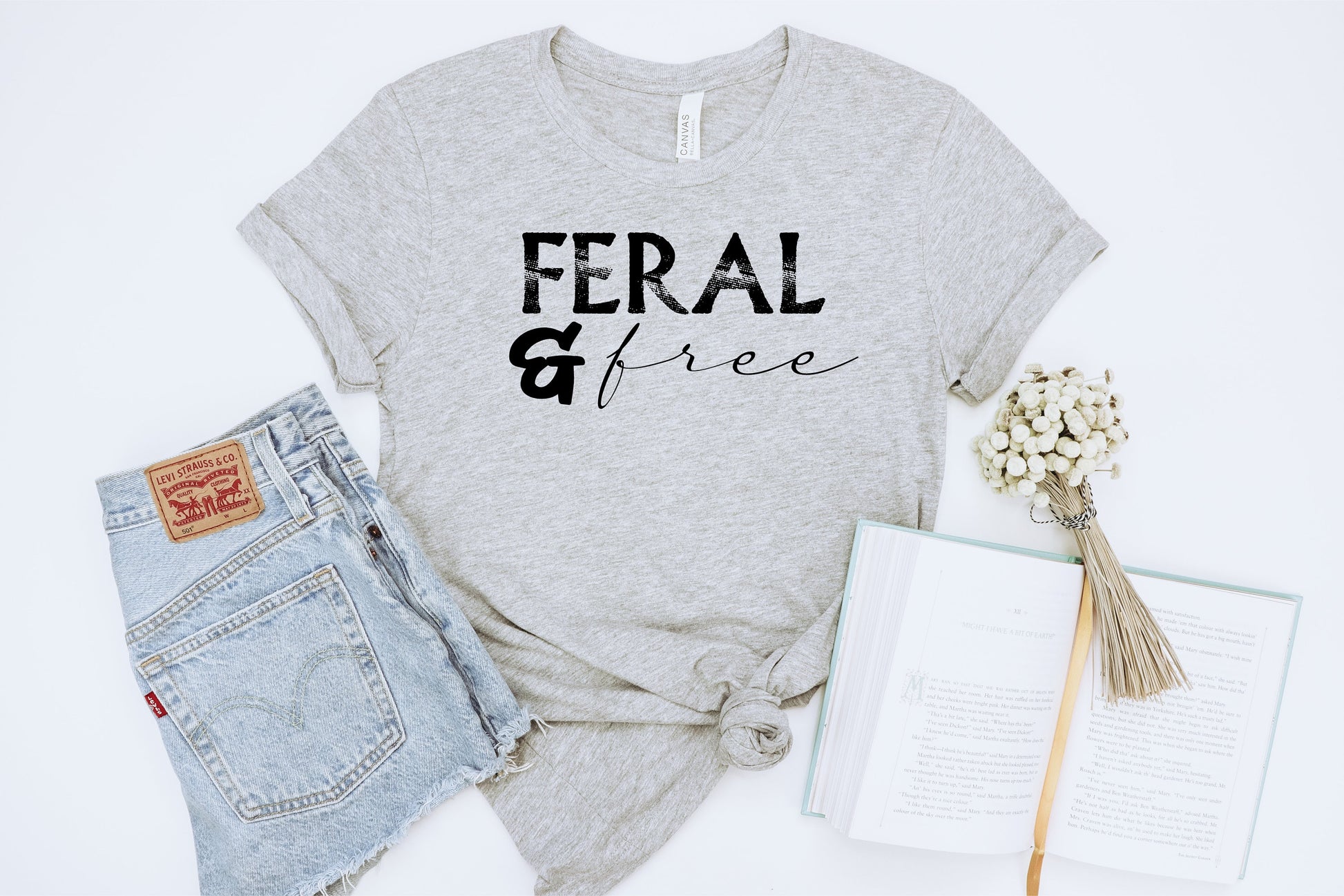 Feral & Free T-shirt - SLATE + STONE DESIGNS
